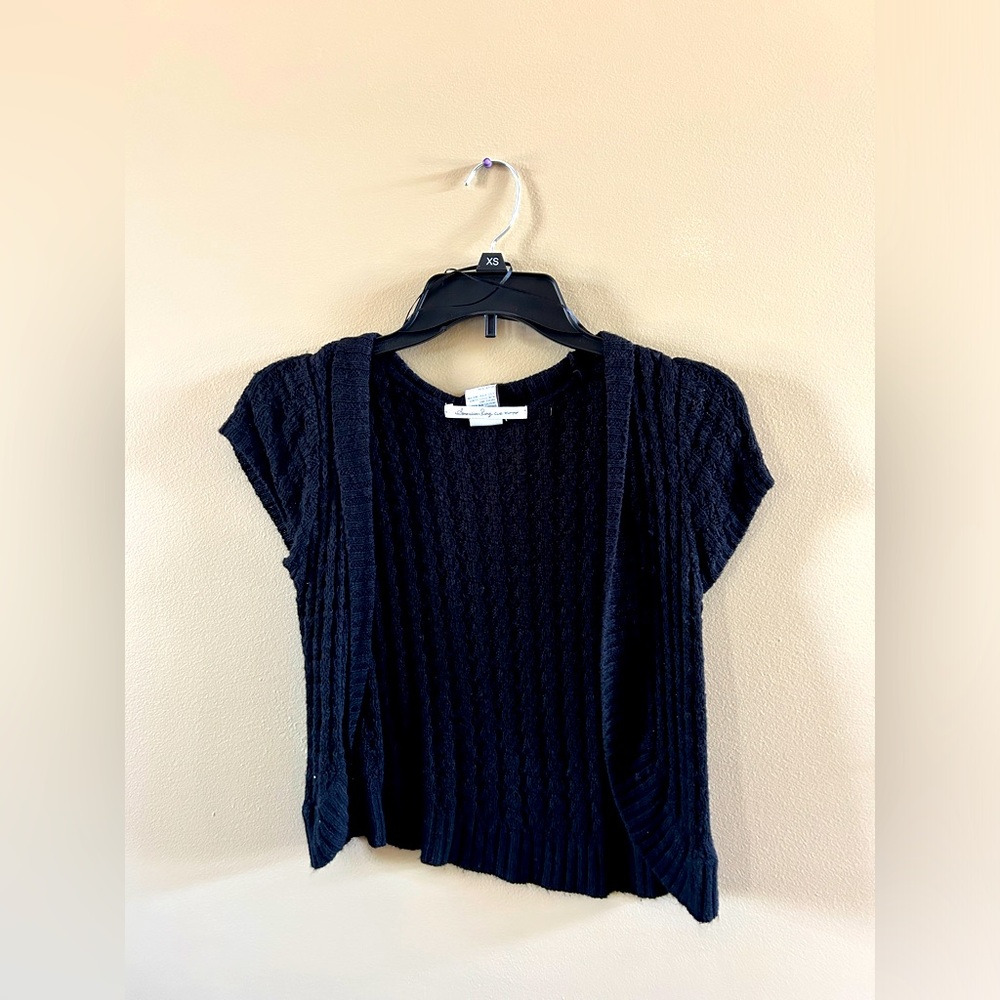 Black Knit Cardigan
